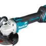 Makita Akku-Winkelschleifer DGA511Z mit 125 mm Scheibe und Seitengriff.
