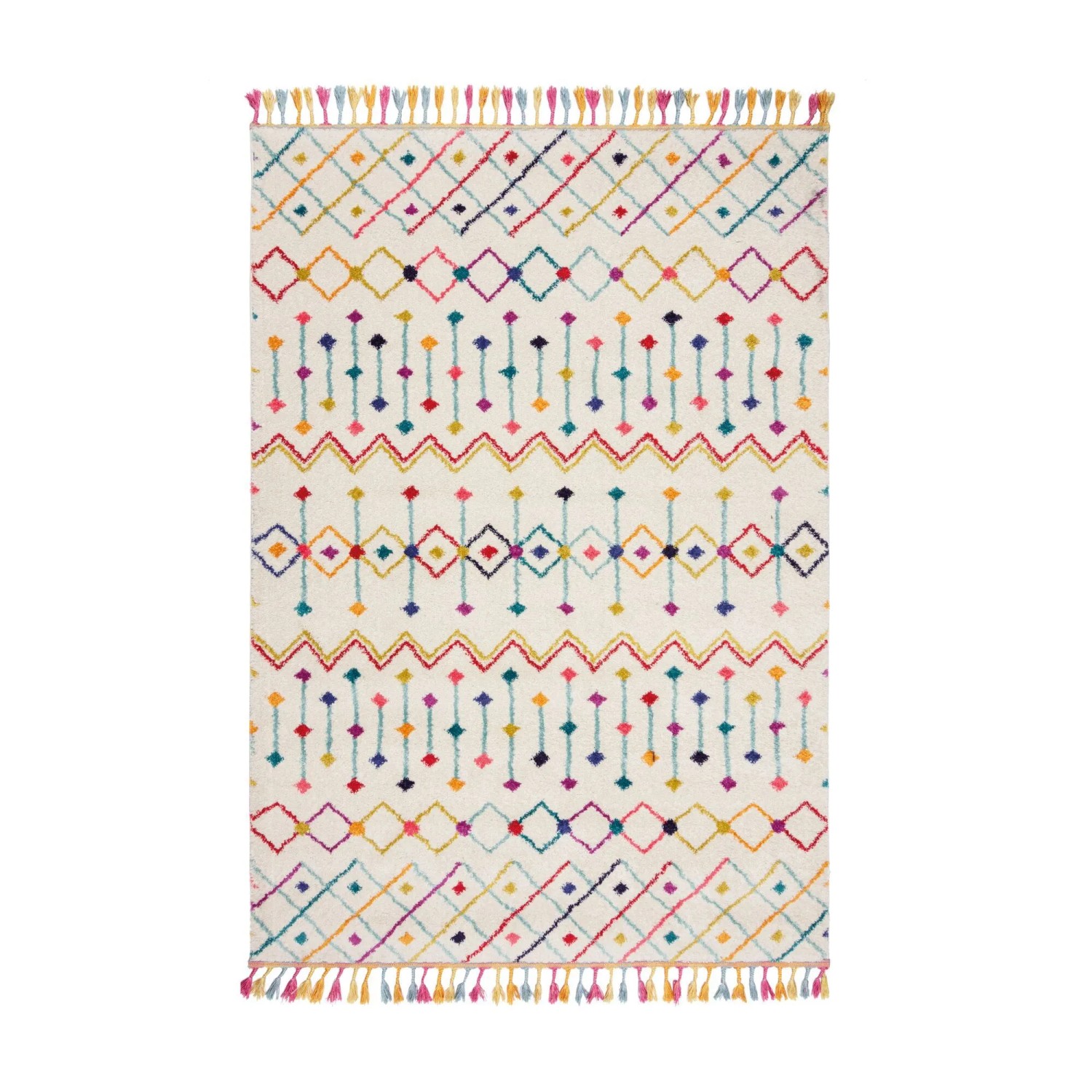 Flair Rugs Kinderteppich Prairie Berber 80 cm x 150 cm Mehrfarbig