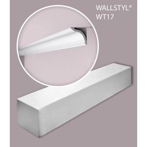 NOEL & MARQUET NMC WT17 WALLSTYL Eckleisten, 8 Deckenleisten (16 m), weiß.