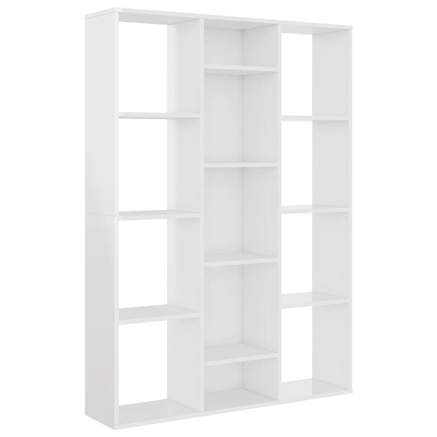 Raumteiler/bücherregal Hochglanz-weiß 100ã24ã140 Cm Spanplatte günstig online kaufen