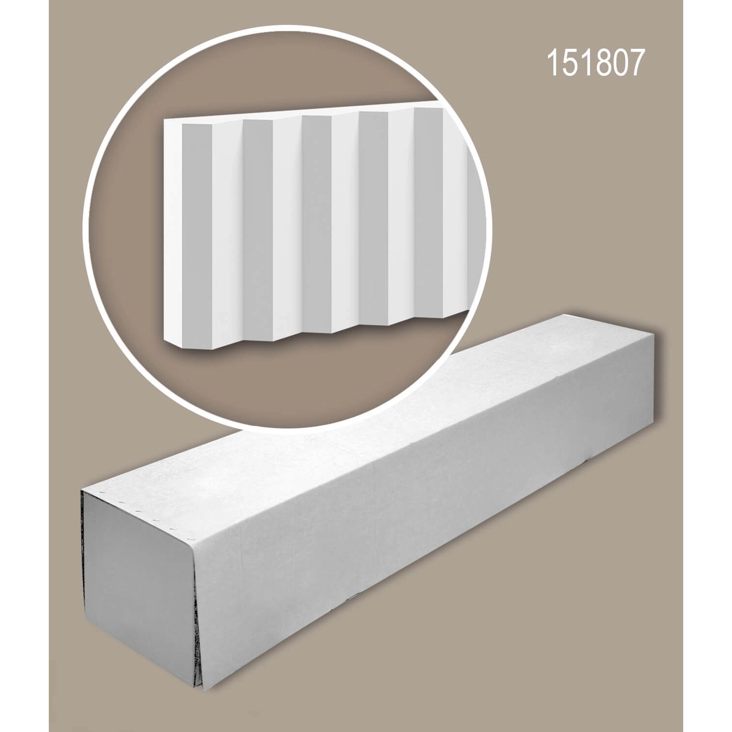 PROFHOME Wandleisten-Set, 4 weiße Friesleisten (7,92 m) im Karton für Paneel-Zubehör.