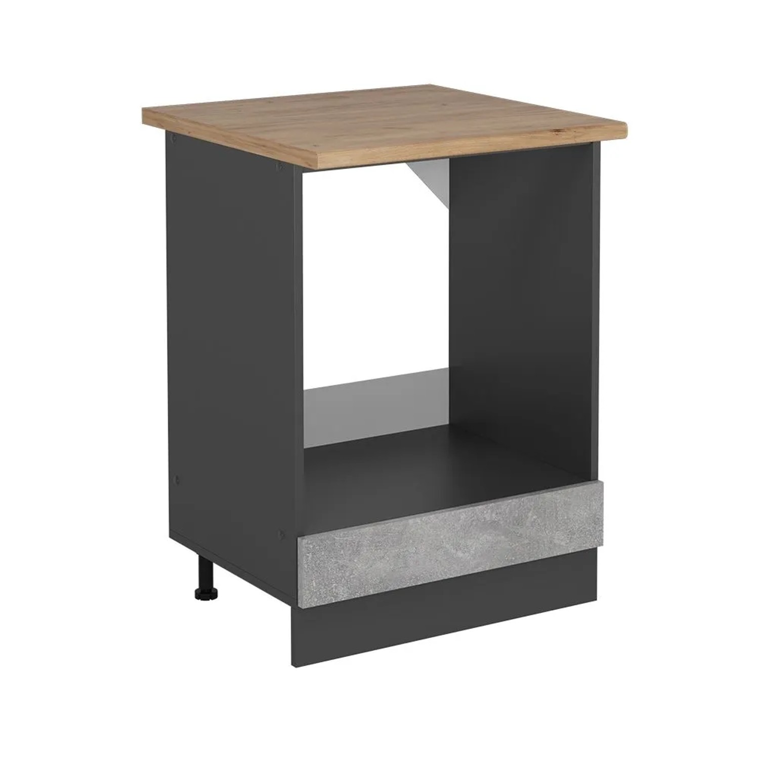 Vicco Herdumbauschrank R-Line Beton 60 x 82 AP Eiche Art Nr 54019