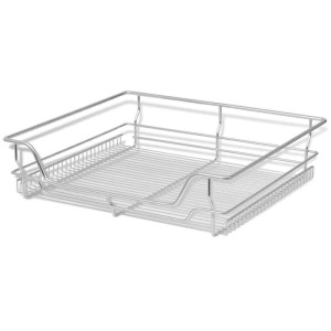 vidaXL Einbauschublade, 2er Set, silberfarben, für 600 mm Schränke.