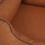 Detailaufnahme: Knuffelwuff Hundebett Henderson XXL aus Kunstleder in Rusty-Braun.