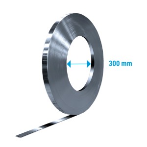 GOEBEL Spaltband/Kappenband, aluplattiert, 15mm breit, auf Rolle. Für Heizungsinstallation.