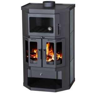 Victoria Kaminofen Taro 2FS Speckstein mit Backfach und 10 kW