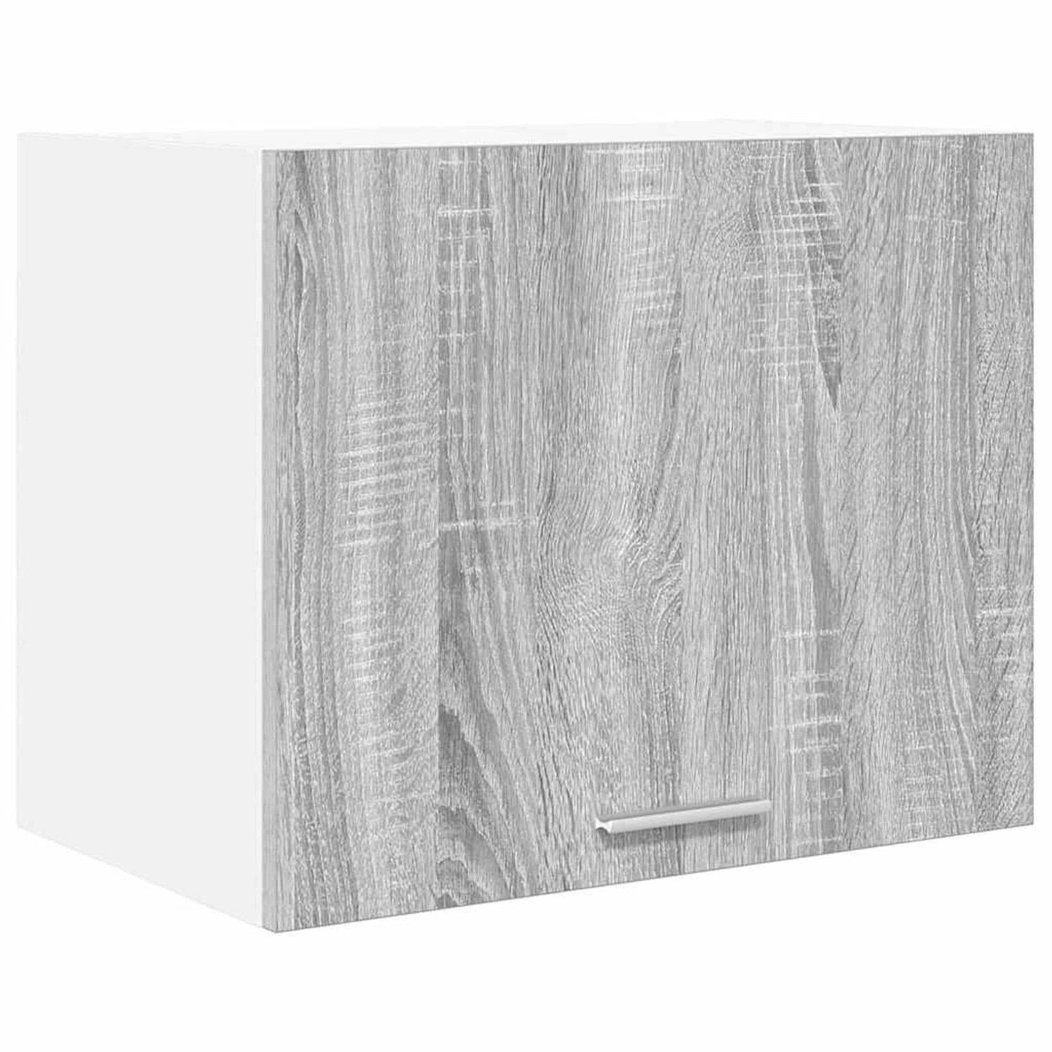 vidaXL Hängeschrank mit Tür Riga Grau Sonoma und Weiß 50 x 31 x 40 cm 884156