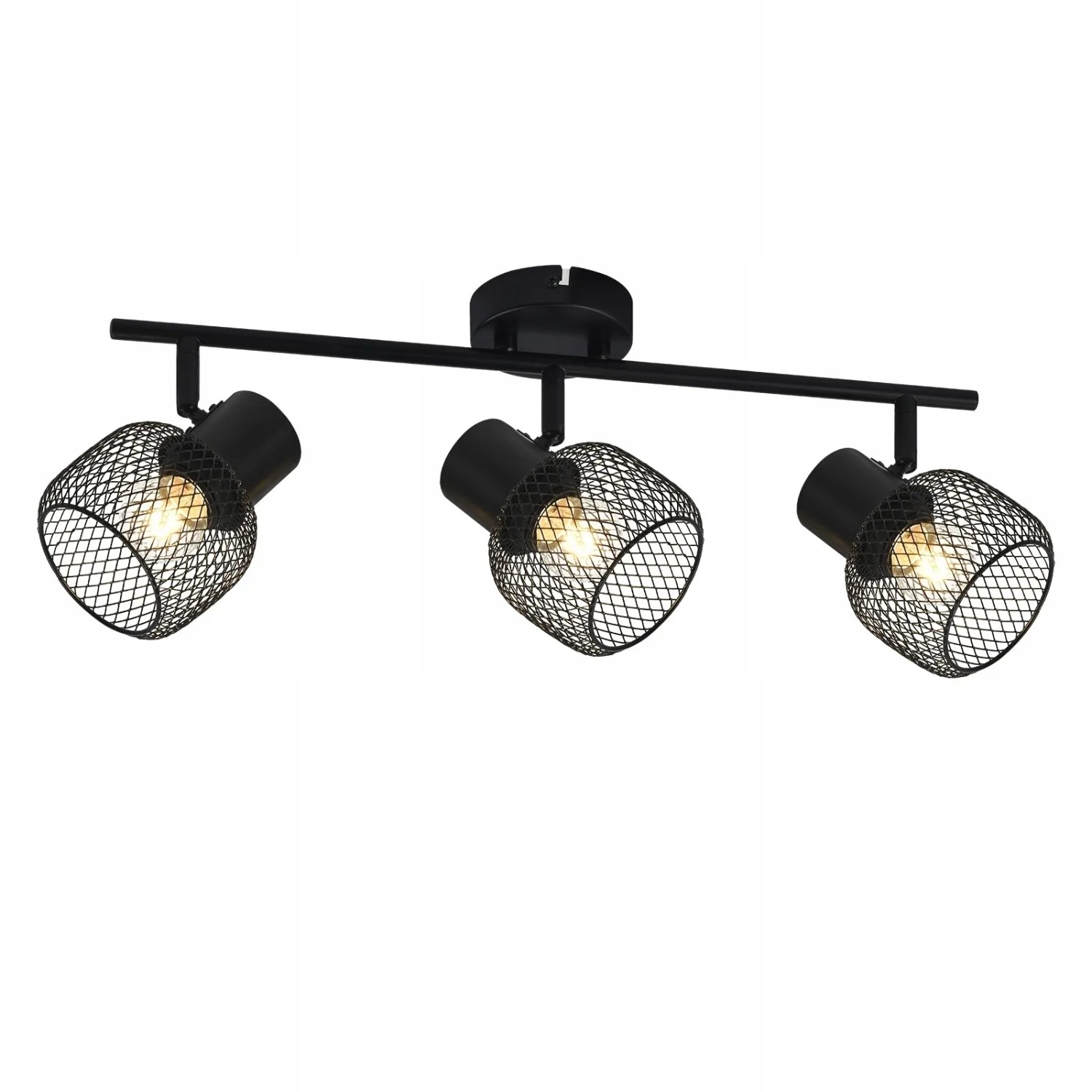 NETTLIFE Deckenleuchte aus Metall L50cmSchwarz