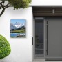Banjado Design Briefkasten Weiß Pulverbeschichtet 39x47x14cm 2 Schlüssel Mit Zeitungsfach Motiv Alpen_4