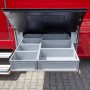 SOTECH Schwerlastauszug VarioSlide KV2-100-H53-L1000-EH 1000mm Zweihandverriegelung Einrastfunktion Gelber Hebel Schubladenschiene Belastbar Bis 100Kg_6