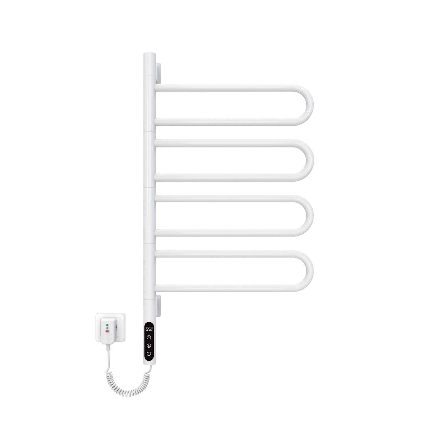 Emke Elektrischer Handtuchtrockner 130 W Drehbar mit LED Display Intelligen günstig online kaufen