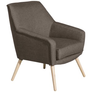 Max Winzer Alegro Sessel in Sahara mit Holzfüßen, Loungesessel für Wohnzimmer.