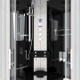 AcquaVapore Duschkabine 100x100 mit Regendusche, Handbrause und Massagedüsen.