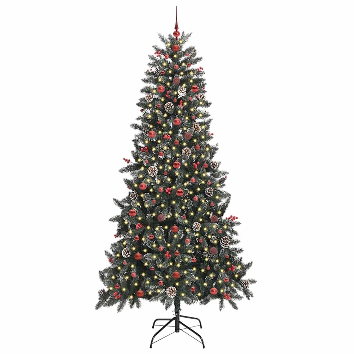 vidaXL Künstlicher Weihnachtsbaum Grün 129,5 x 129,5 x 240 cm 3395904