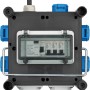 Brennenstuhl Baustromverteiler mit FI-Schalter, Gummi, CEE, IP44, 16A, schwarz, 2m Kabel.