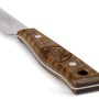 Petromax Allzweckmesser mit 14cm Klinge und Walnussholzgriff, Detailaufnahme.