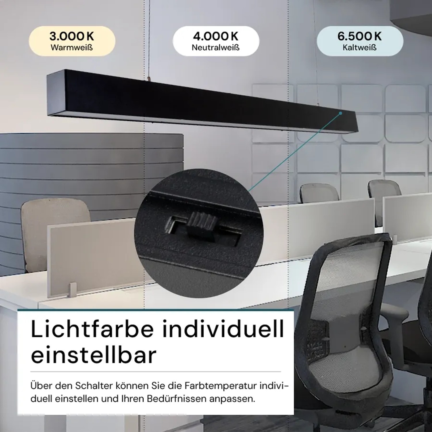 LUXULA LED Lichtleiste Erweiterbar 40 W 4000 lm CCT IK06 Schwarz 120 cm kaufen bei OBI