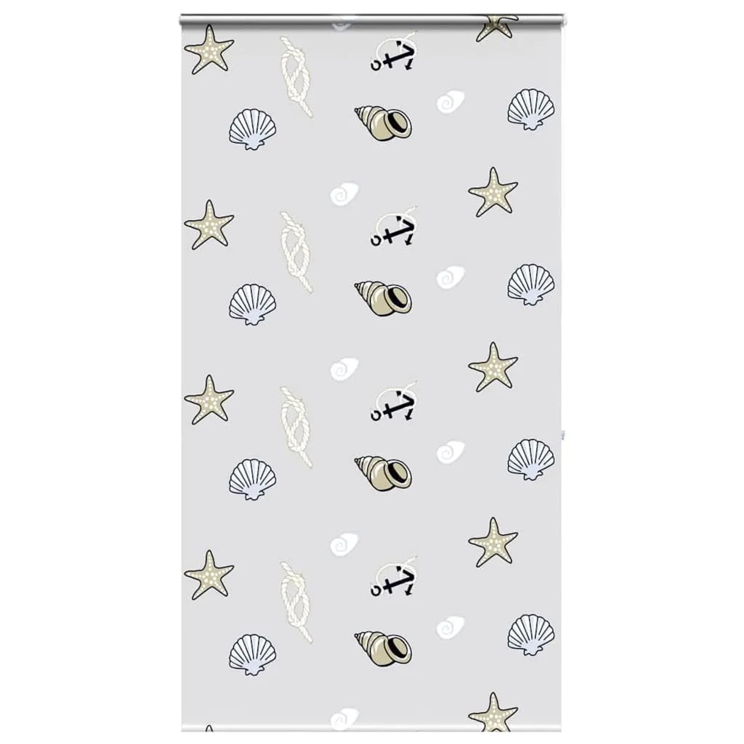 vidaXL Duschrollo mit Kassette 130x240 cm Stoffbreite 126 cm 4015015