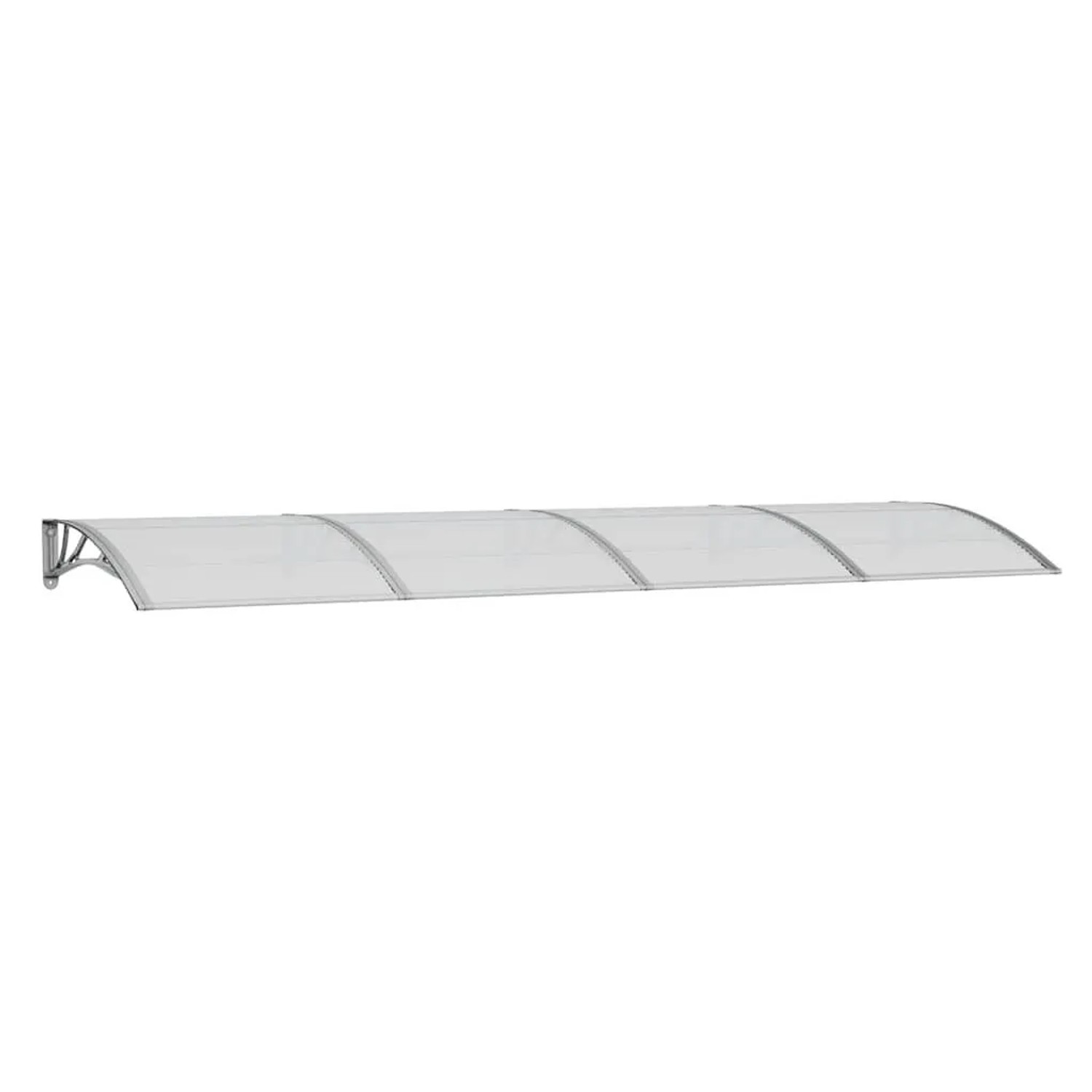 vidaXL Türvordach Grau 350 x 100 cm Polycarbonat 153595