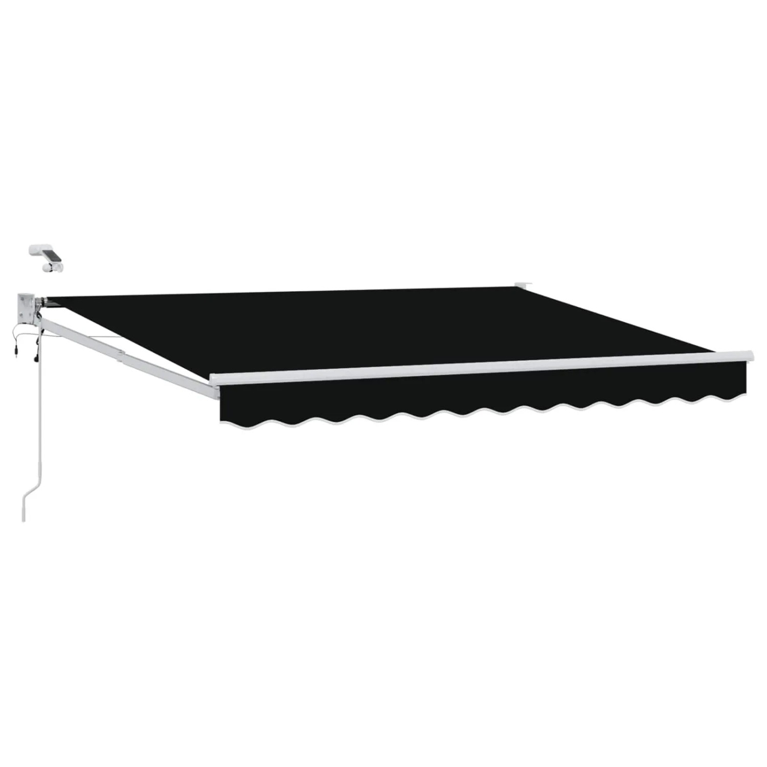 vidaXL Elektrische Ausziehbare Markise Schwarz 3,5 x 2,5 m 3419619