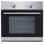Backofen aus der Held Küchen Küchenzeile Kempten, Edelstahloptik mit schwarzer Glasfront.