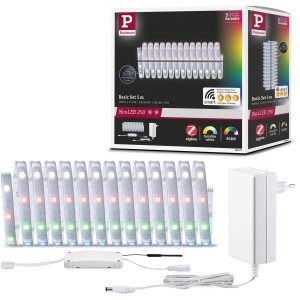 Paulmann MaxLED 250 RGBW LED-Streifen 5m Basis-Set mit Trafo und Zigbee Controller.