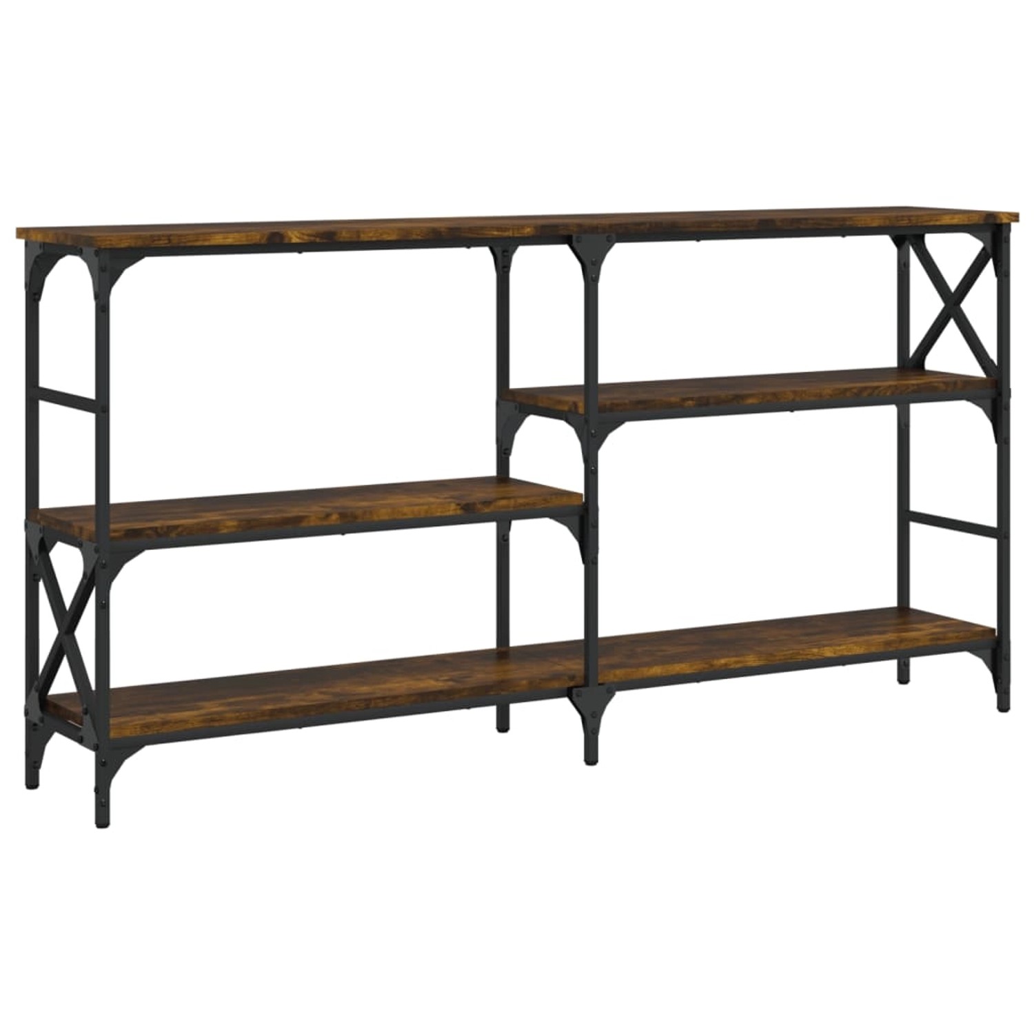 vidaXL Konsolentisch Räuchereiche 150x29x76,5 cm Holzwerkstoff 835471 günstig online kaufen