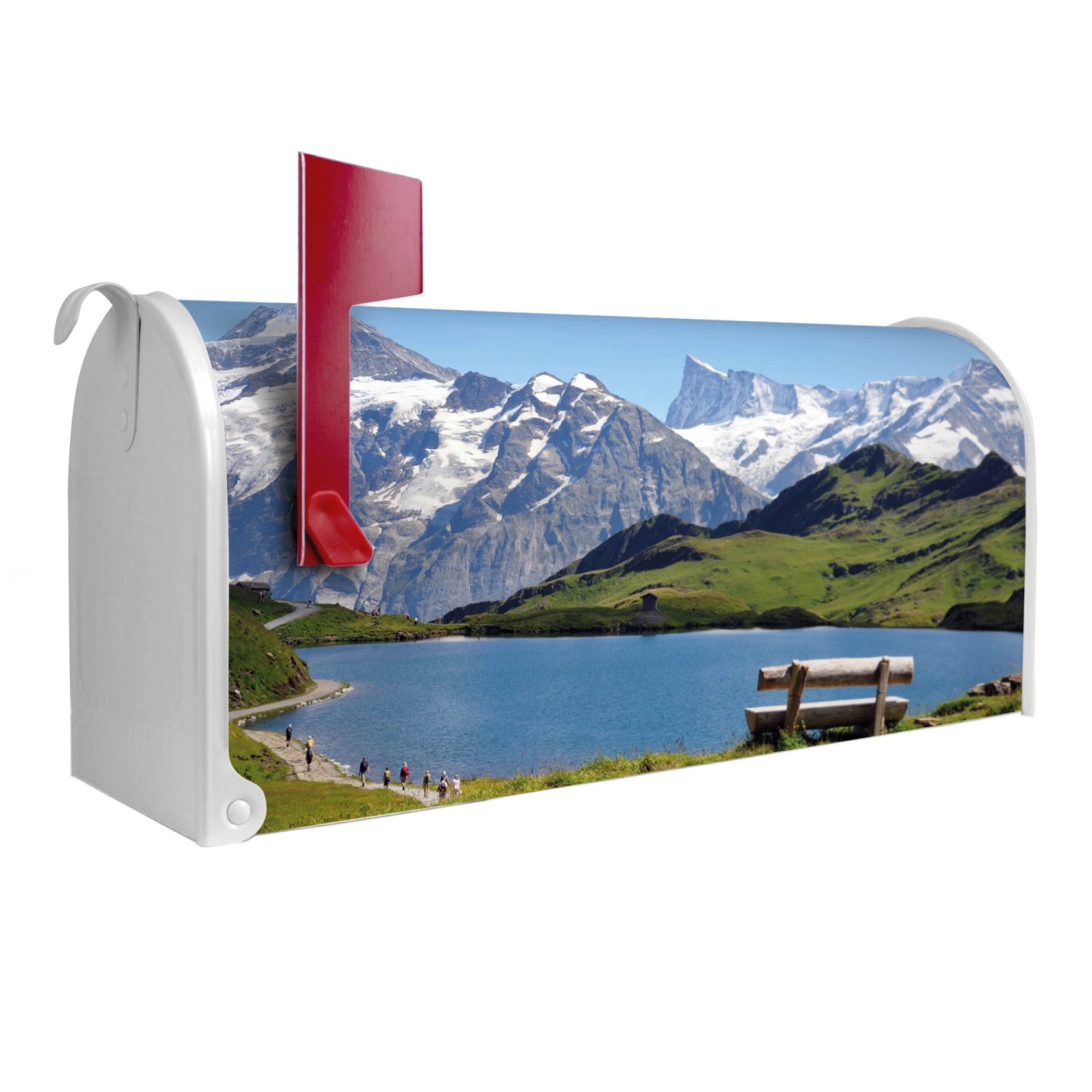 Banjado Amerikanischer Briefkasten Weiß 48x22x16cm US Mailbox Letterbox Pos günstig online kaufen