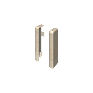 Egger Endstücke, 6 cm, Eiche Creme, 2er-Set für Sockelleisten.
