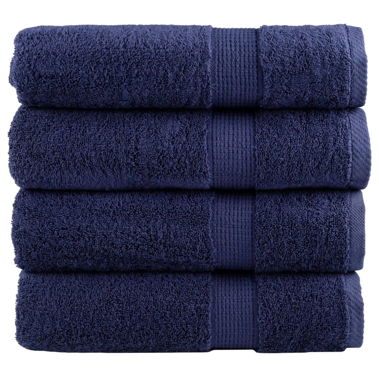 vidaXL Premium-Handtücher 4 Stk Marineblau 50x100 600 g/m2 Baumwolle günstig online kaufen