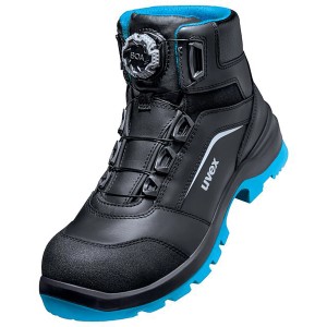 Uvex S3 Sicherheitsschuhe Xenova Boa, Gr. 37, schwarz-blau mit Boa Fit System.