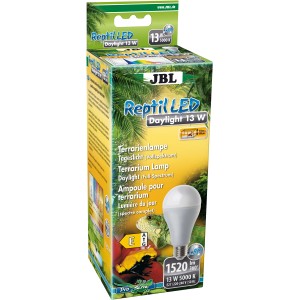 JBL LED Tageslichtlampe für Terrarien, Vollspektrum, 13W, E27 Fassung.