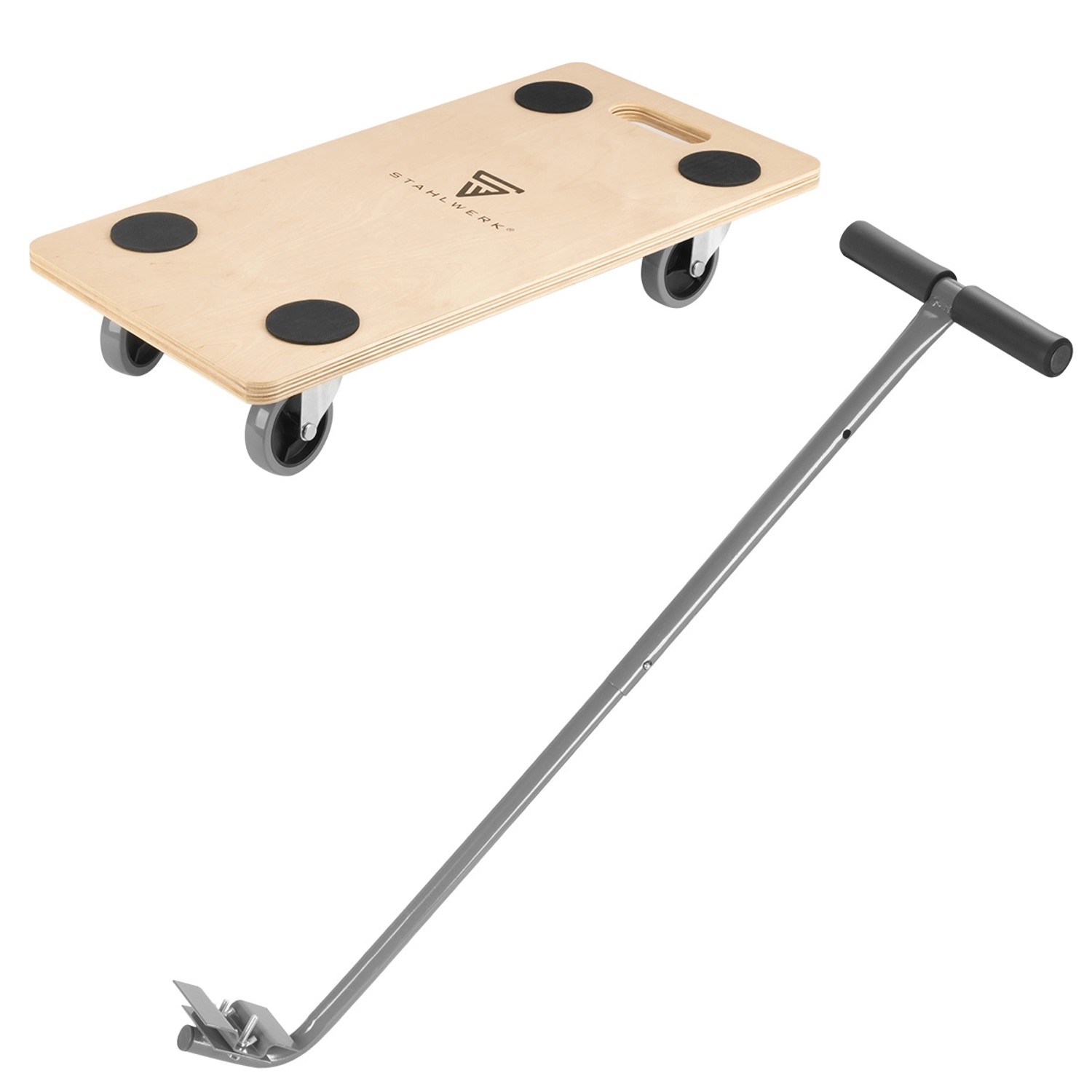 STAHLWERK Rollwagen TRS 250 ST mit Handgriff 250 kg Tragkraft Plattformwagen