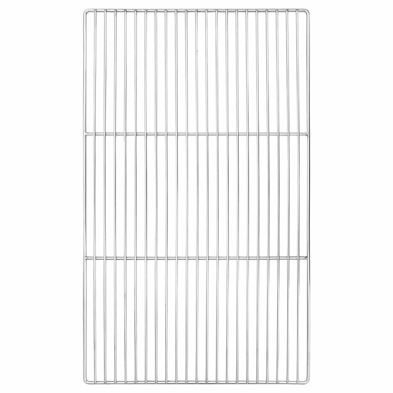 vidaXL Grillrost Silber 67 x 40 cm Edelstahl 42008316