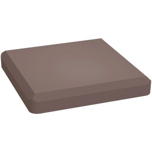GroJa Solid Pfostenkappe 10x10 cm in Terra für Steckzaun-Pfosten.