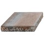 Jura-nuancierte Pfeilerabdeckplatte für Bruchsteinmauer, 47,2x47,2x8 cm.