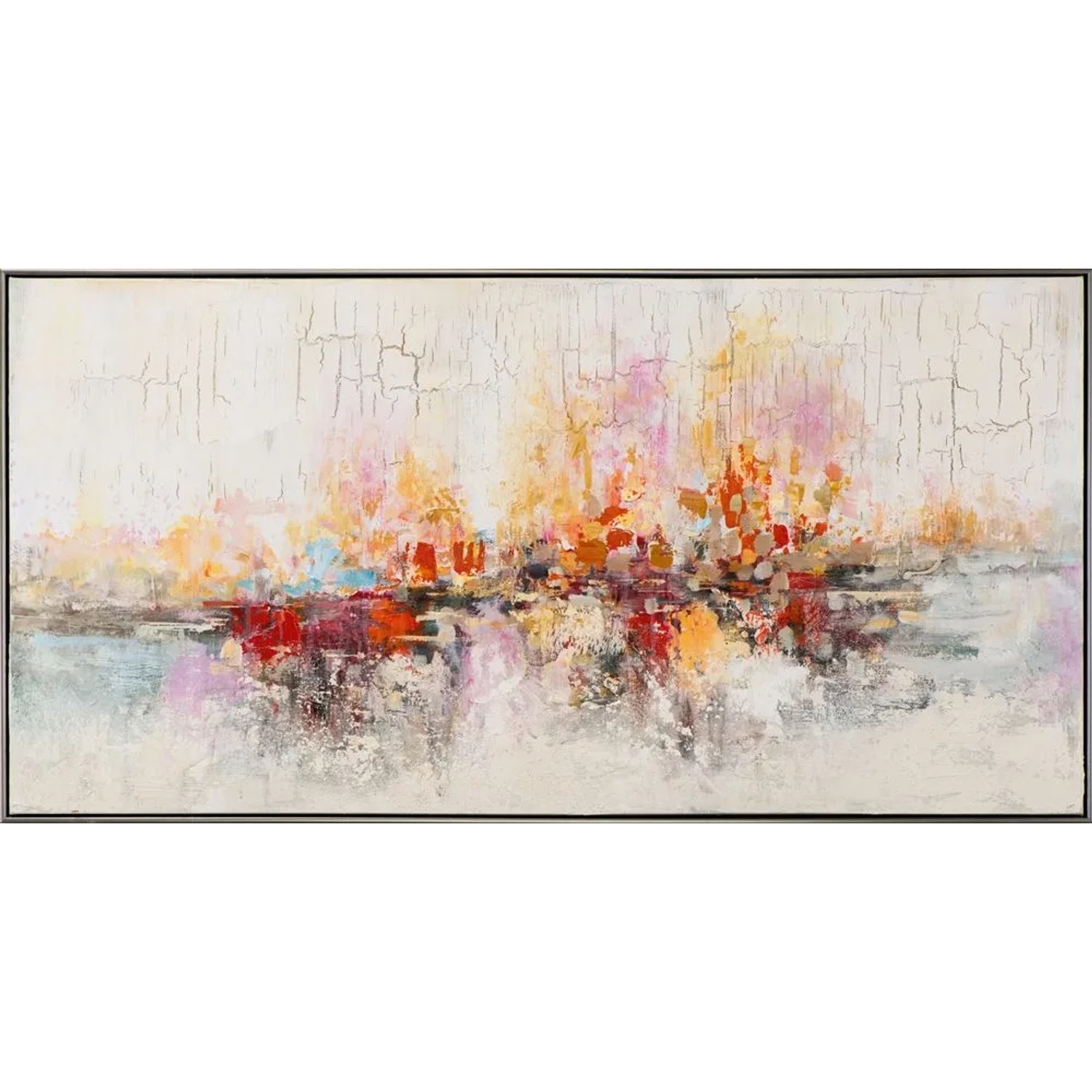 Art Universe Leinwandbild Warme Farbmelodie 72 x 142 cm