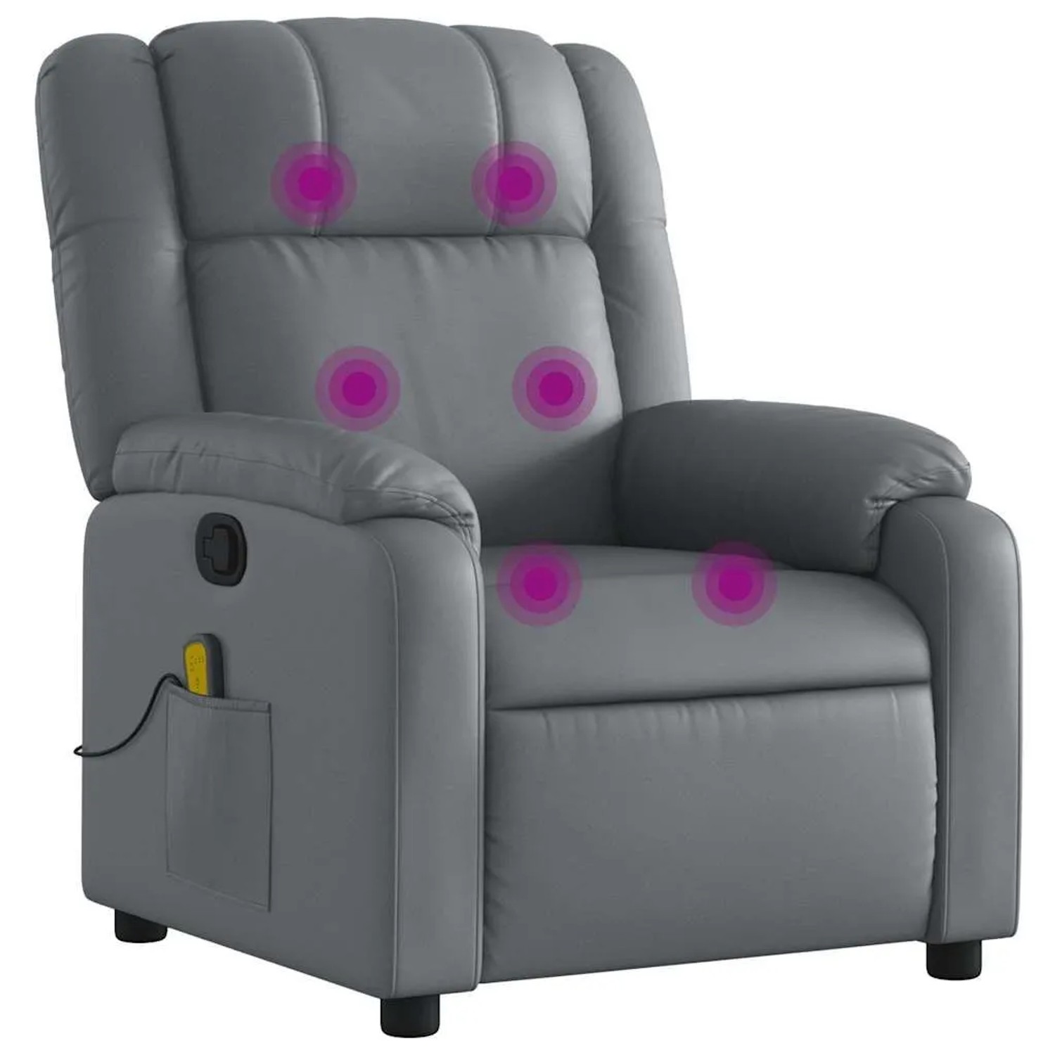 vidaXL Massagesessel Relaxsessel Grau Kunstleder 3206190 günstig online kaufen