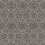 Barock Tapete in Silber-Grau mit schimmernden Ornamenten und Kreismuster.