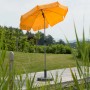 Schneider Balkonschirm Locarno, Ø 150 cm, Mandarine. Sonnenschirm mit Knickfunktion für Balkon oder Terrasse.