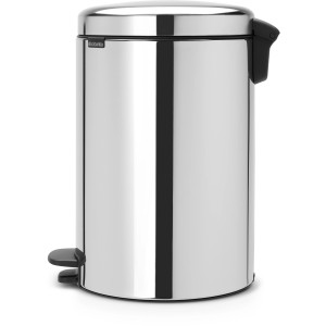 Brabantia Treteimer NewIcon 20 l aus Edelstahl, Mülleimer für Küche & Büro.