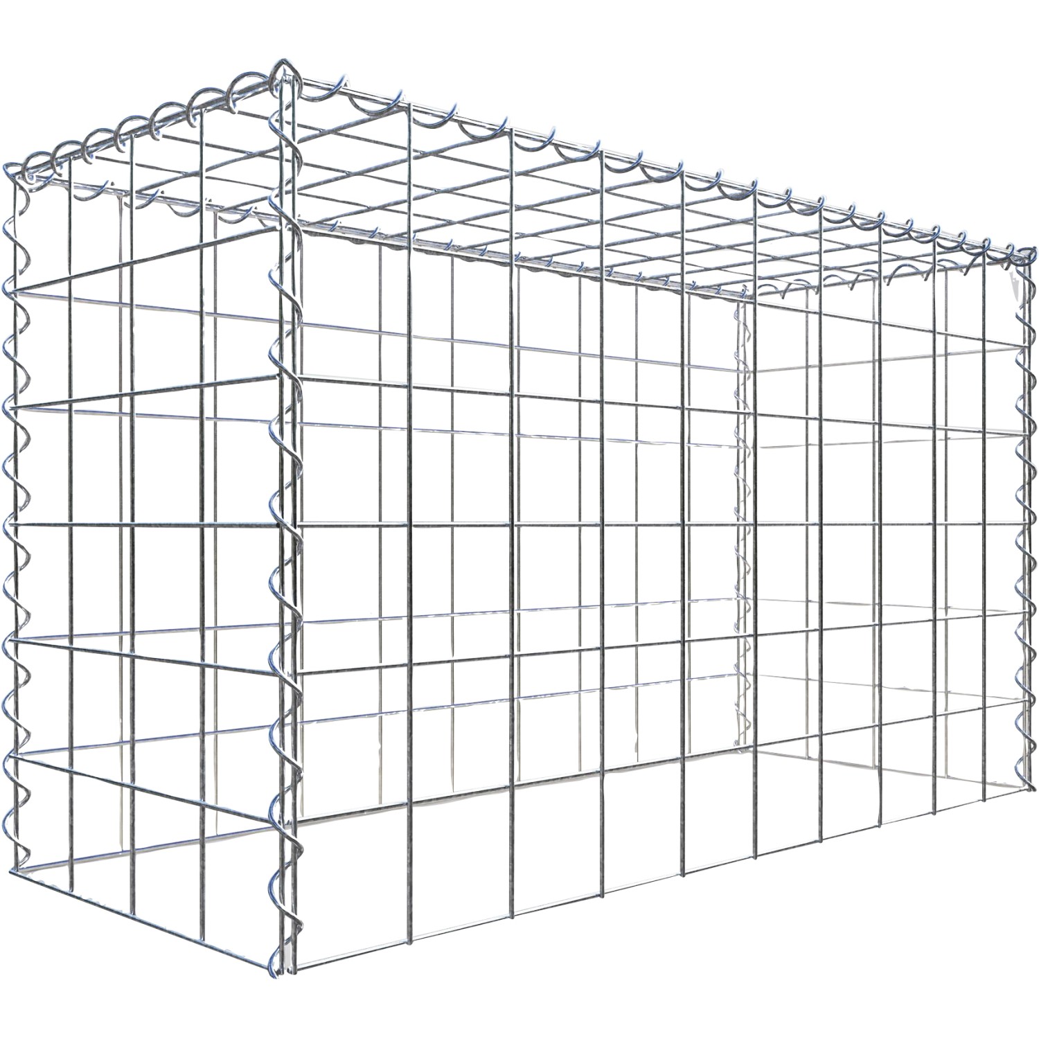 Gabiona Gabione-Anbaukorb Typ 3 60 x 100 x 40 cm Maschenw 10 x 10 cm
