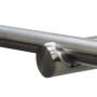 Gardinia Gardinenstangen-Set Kreta, Edelstahl-Optik, ausziehbar von 120-210cm.