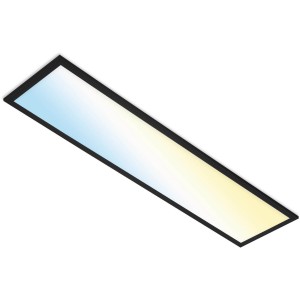 Dimmbare, schwarze LED-Deckenleuchte Piatto S B-Smart Panel, 28 W.