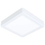 Quadratische, weiße Eglo LED-Deckenleuchte Fueva 5, 16x16 cm, 12W.