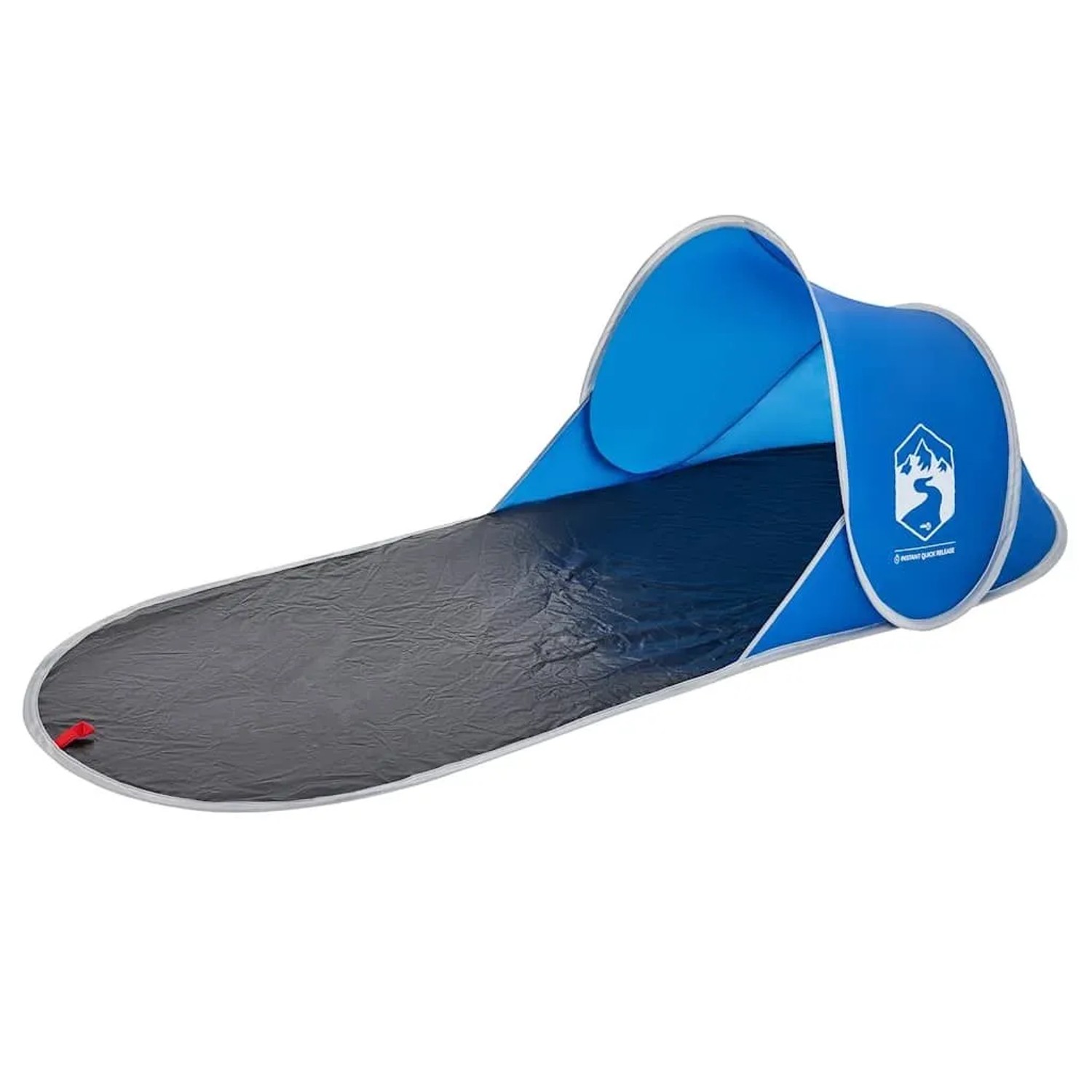 Azurblaues vidaXL Strandzelt, Pop-Up, wasserdicht, ideal für Camping & Strand.
