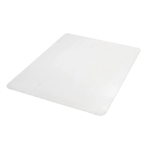 Transparente PVC Bodenschutzmatte für Bürostühle, rutschfest und kratzfest, schützt Laminat & Parkett.