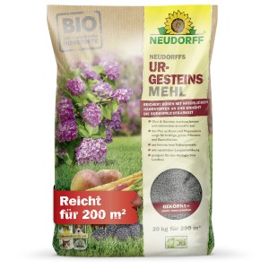 Sack Neudorff Urgesteins-Mehl 20kg. Bodenverbesserung für Garten, Gemüse und Obst.