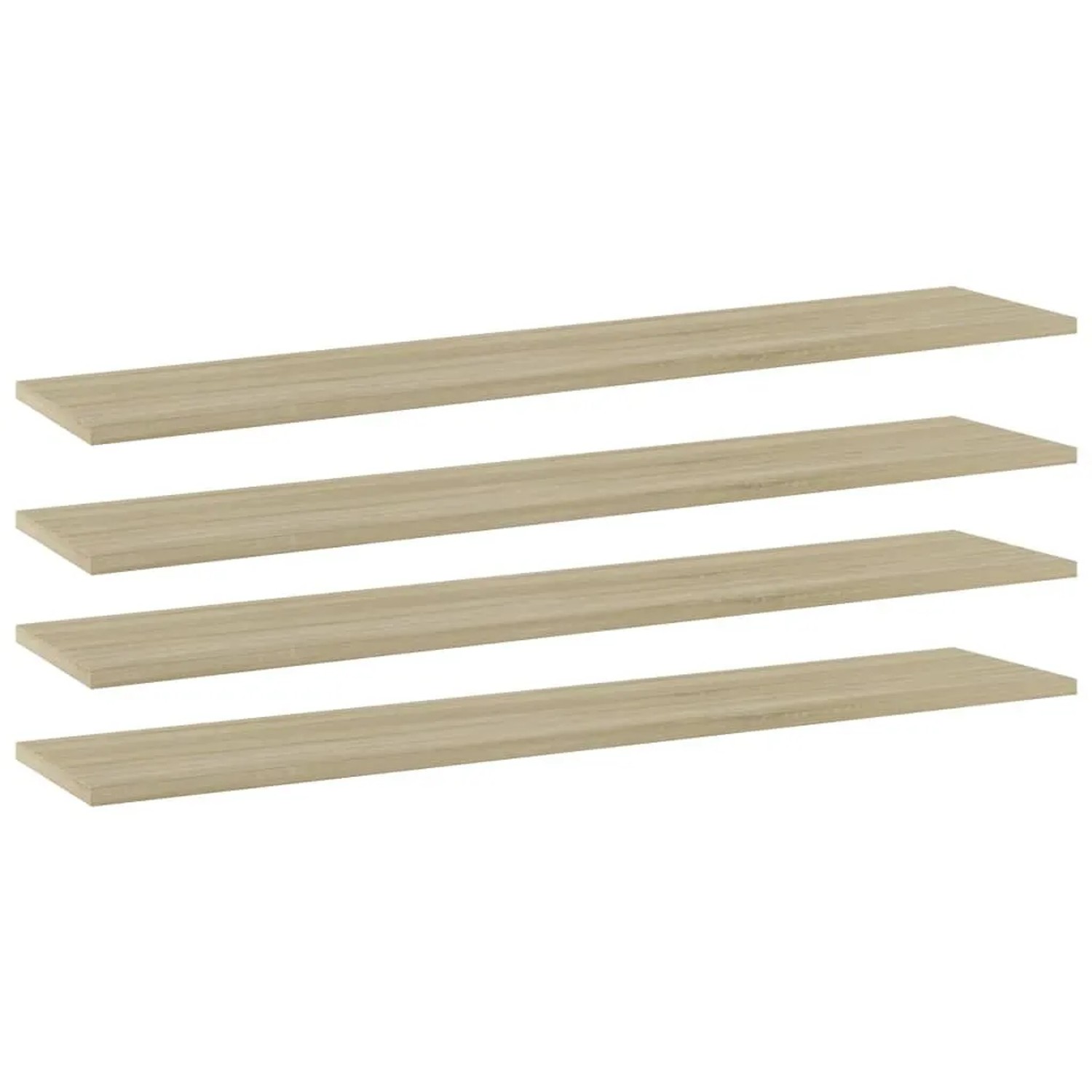 vidaXL Bücherregal-Bretter 4 Stk Sonoma-Eiche 100x20x1,5 cm 805384