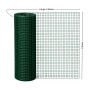 Grüner PROREGAL Maschendrahtzaun, 1x5m, Vierkantgeflecht, ideal als Kaninchendraht oder Hühnerdraht.